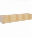 95Lx17Wx16.5H cm Multi-Media Storage Wooden Shelf