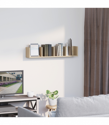 95Lx17Wx16.5H cm Multi-Media Storage Wooden Shelf