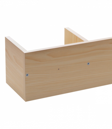 95Lx17Wx16.5H cm Multi-Media Storage Wooden Shelf