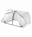 Greenhouse Mini PVC Cover Steel Frame White 99cm x 71cm x 60cm Compact Portable