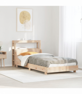 vidaXL Bed Frame without Mattress 90x190 cm Single Solid Wood Pine