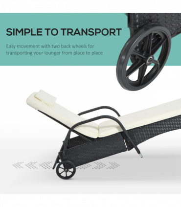 Rattan Sun Lounger