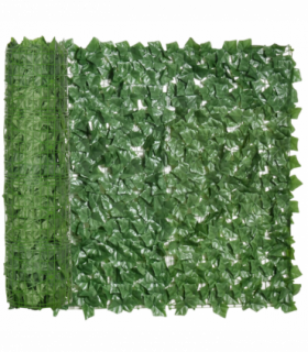 Artificial Leaf Screen Panel, 3x1 m-Dark Green