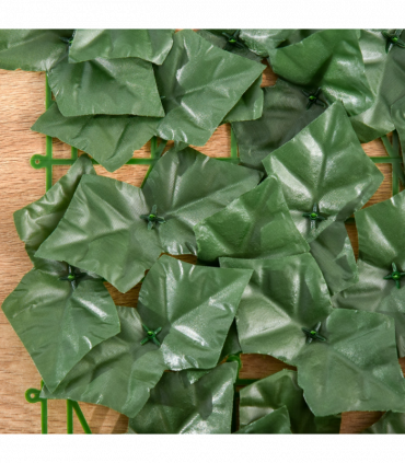 Artificial Leaf Screen Panel, 3x1 m-Dark Green