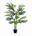 Artificial Plant Tree, 150cm, Crepe Leaves, Black Pot, Indoor Outdoor Use