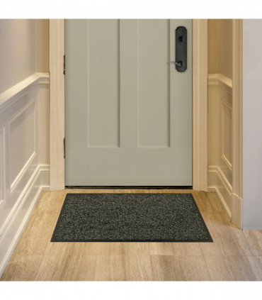Barrier Mat Dark Grey 40x60cm Polypropylene Fibres Water Absorbent Non-Slip