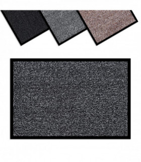 BARRIER MAT 50X80cm BLACK/WHITE polypropylene fibres non-slip water absorbent