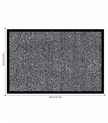 Barrier Mat 50x80cm Light Grey Polypropylene Fibres High Quality Material