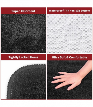 BATH MAT 60X90cm D.GREY 1010166