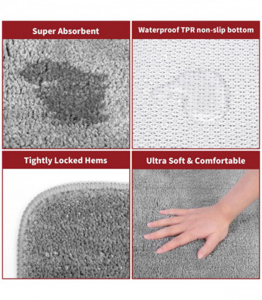 BATH MAT 60X90cm L.GREY 1010165