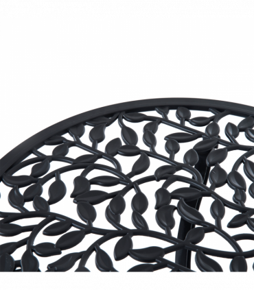 Cast Aluminium 3 Pcs Bistro Set-Black