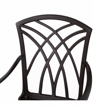 Cast Aluminium 4-Seater Outdoor Garden Table & Chair Set