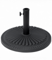 Cement Outdoor Garden Round Parasol Base Black