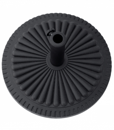 Cement Outdoor Garden Round Parasol Base Black