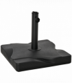 Garden Square Parasol Base Black Cement Outdoor 20kg 30mm 35mm 38mm 50.83cm