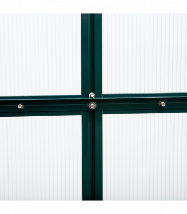 Polycarbonate Greenhouse Dark Green 312cm x 190cm x 201cm Walk-In Garden Plants