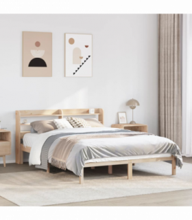 vidaXL Bed Frame without Mattress 120x200 cm Solid Wood Pine