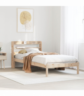 vidaXL Bed Frame without Mattress 90x190 cm Single Solid Wood Pine