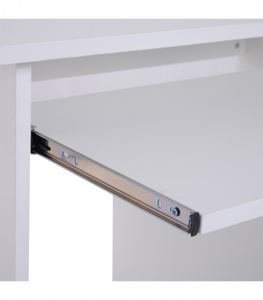 Computer Desk, 73.5H cm-White, Thick particleboard, 80L x 45W, Melamine Surface