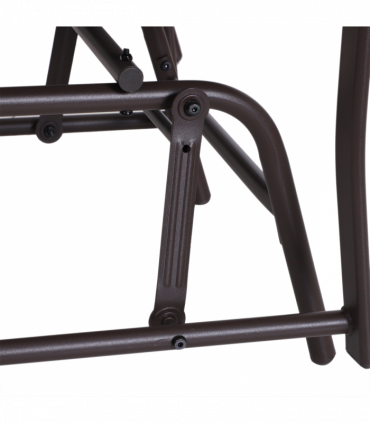 Double Glider Rocking Chairs Garden Table High Back Conversation Duo Set