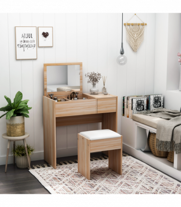 Dressing Table With Padded Stool