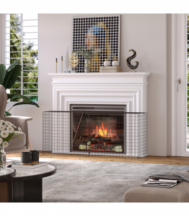 Extendable Fireguard Screen-Black