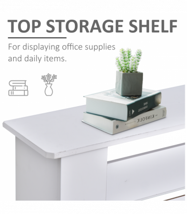 MDF White Extendable Radiator Cover 208.5cm x 20.5cm x 82.5cm Elegance & Safety