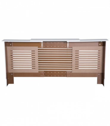 MDF White Extendable Radiator Cover 208.5cm x 20.5cm x 82.5cm Elegance & Safety