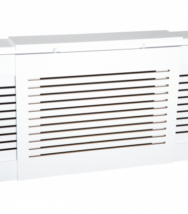 MDF White Extendable Radiator Cover 208.5cm x 20.5cm x 82.5cm Elegance & Safety