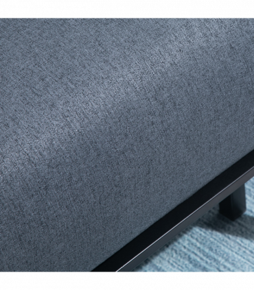 Faux Suede 5-Position Futon Single Sofa Bed Black