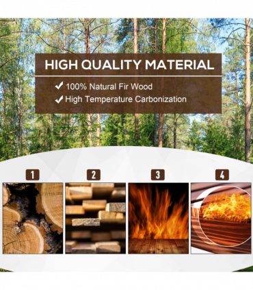 Fir Plant Pot Natural Wood Colour 120L x 40W x 40H cm Wood Planter Box Garden
