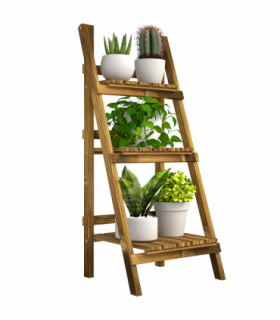 Flower Stand, 40Lx37Wx93H cm, Wood