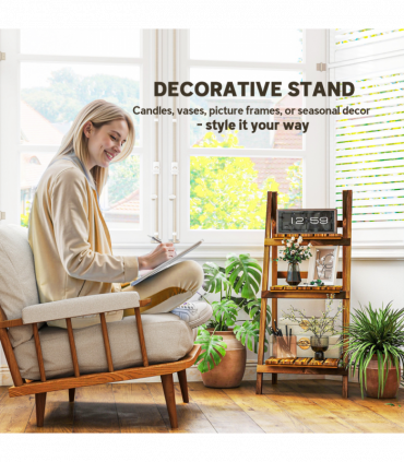 Flower Stand, 40Lx37Wx93H cm, Wood