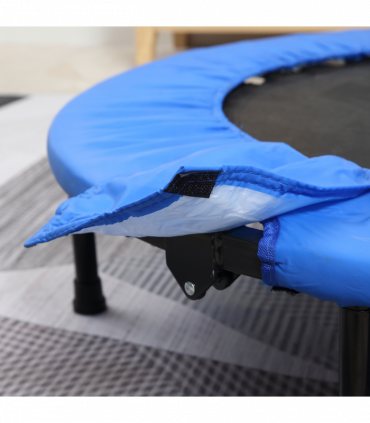 Foldable Mini Fitness Trampoline Exercise Rebounder Jumper, Blue HOMCOM