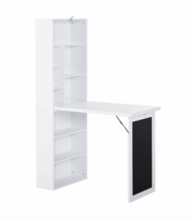 Folding Convertible Desk with Blackboard Multi-function Workstation