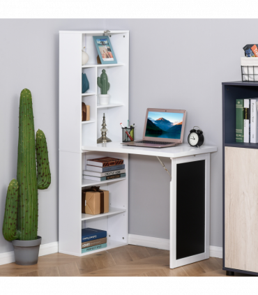 Folding Convertible Desk with Blackboard Multi-function Workstation