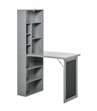 Folding Convertible Desk with Blackboard Multi-function Workstation