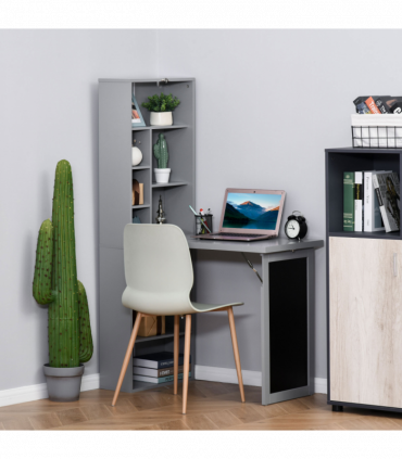 Folding Convertible Desk with Blackboard Multi-function Workstation