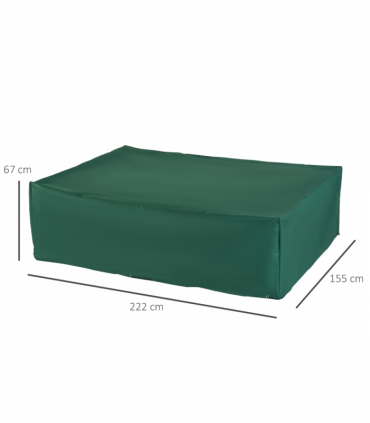 Furniture Cover, 222Lx155Wx67H cm-Green