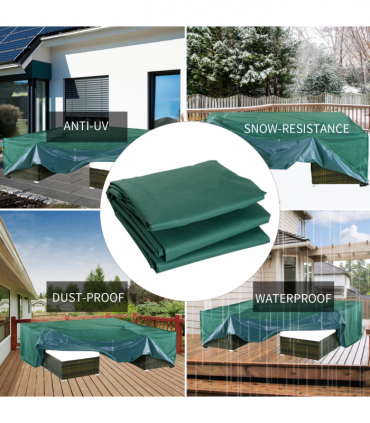 Furniture Cover, 222Lx155Wx67H cm-Green