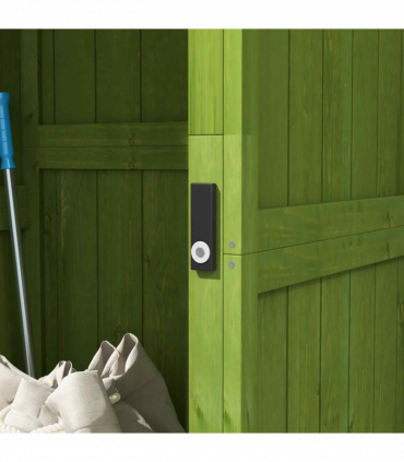 Outsunny Wooden Garden Storage Shed Tool Storage Box, 77 x 54 x 179 cm, Green