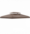 Gazebo Replacement Top Cover, 2-Tier, 3x4 m-Brown
