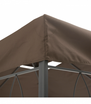 Gazebo Replacement Top Cover, 2-Tier, 3x4 m-Brown