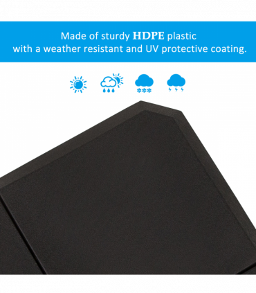 HD Polyethylene Sand or Water Fillable Parasol Base Black