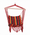 Hammock Chair Swing Colourful Striped Seat Porch Indoor Outdoor Hanging Beach