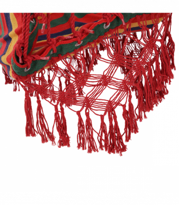 Hammock Chair Swing Colourful Striped Seat Porch Indoor Outdoor Hanging Beach