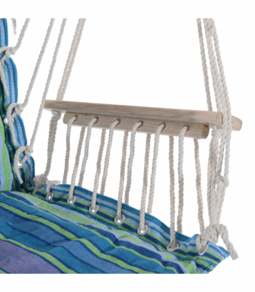 Hanging Swing Chair-Multi-Color/White Rope