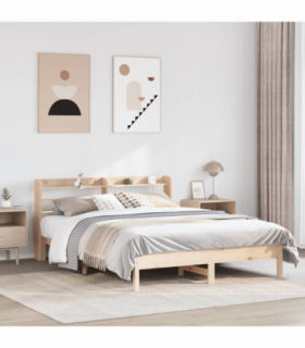 vidaXL Bed Frame without Mattress 160x200 cm Solid Wood Pine