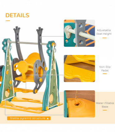 Kids Swing and Slide Set