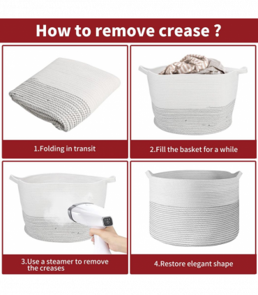 Cotton Rope Laundry Basket